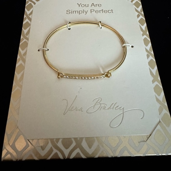 Vera Bradley Jewelry - Vera Bradley Gold Bracelet with Crystals